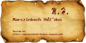 Marczinkech Hódos névjegykártya